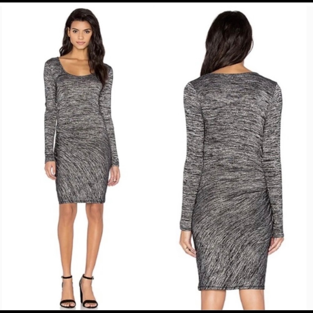 Rag & Bone Bodycon Midi Dress in Grey